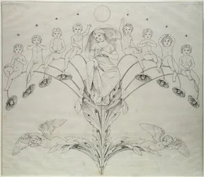 Noc, 1803 (tusz na papierze)